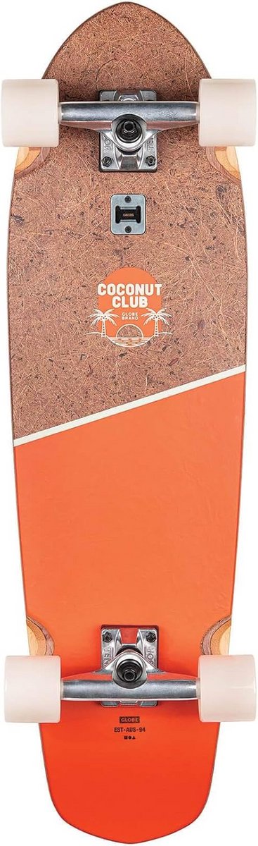 longboard cruise board 32 inch diamond tail met flesopener