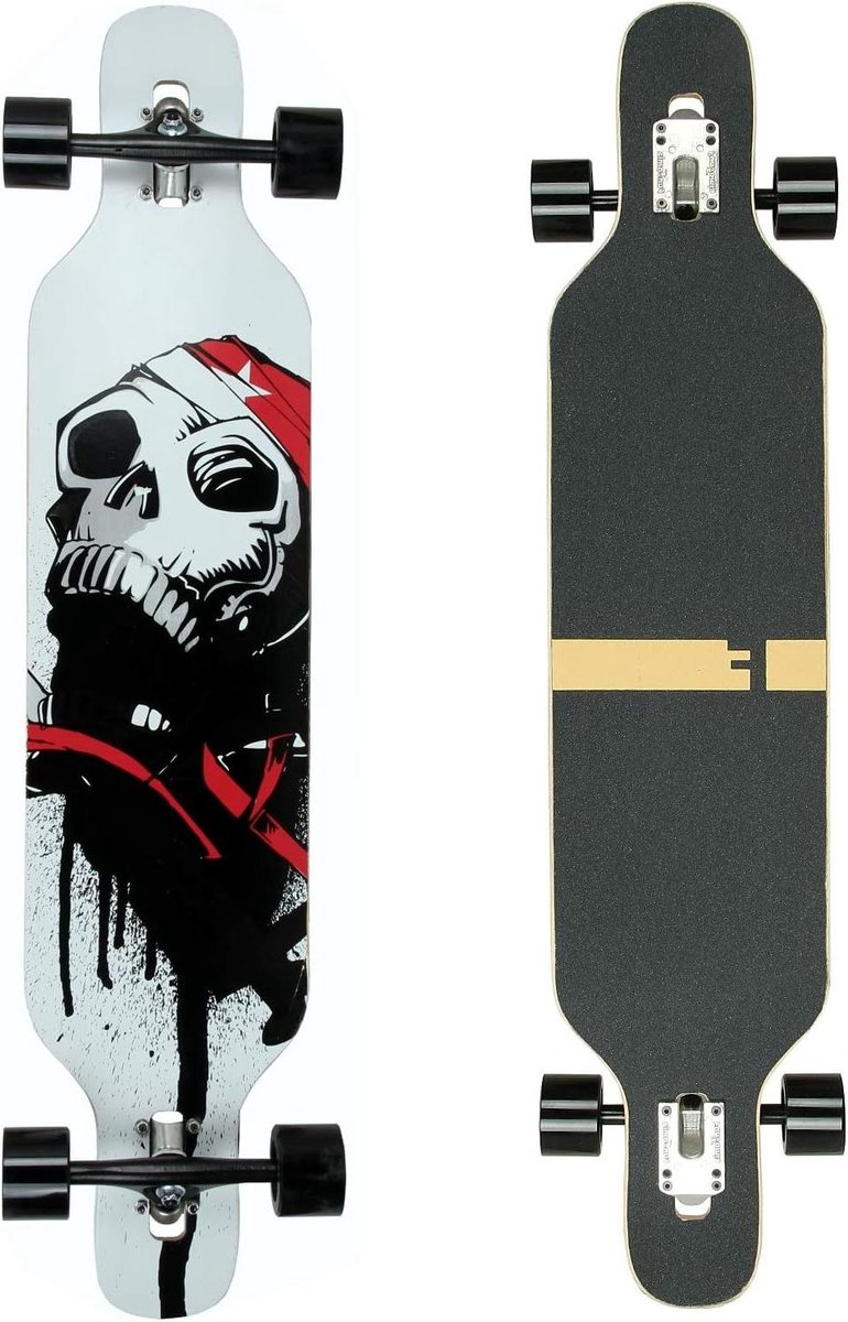 longboard cruiser board soepel rijden camber constructie 106 cm multi