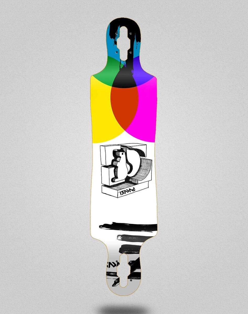 longboard deck skateboard deck cruisen door de stad drop deck ontwerp 40x9 inch chroma