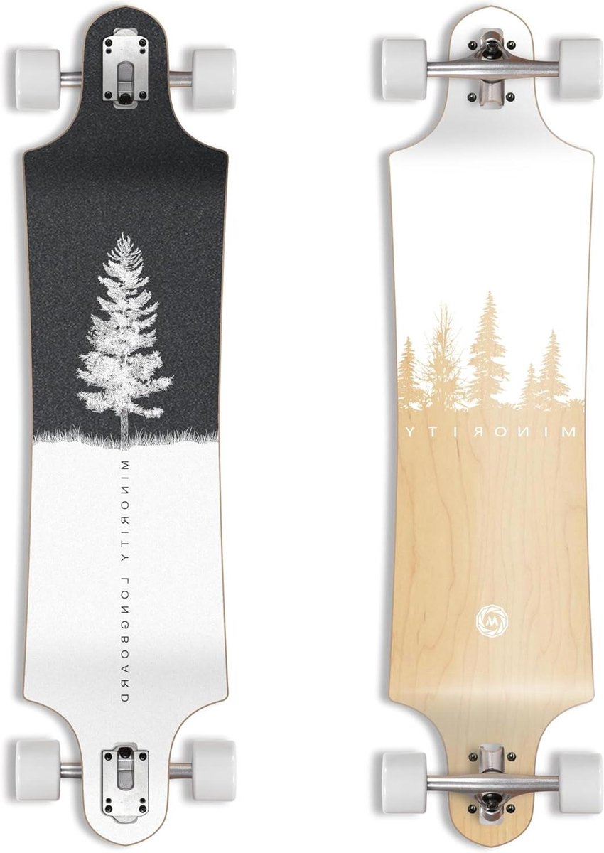longboard skateboard cruiser board cruisen en snelheid drop through deck 40 inch aard