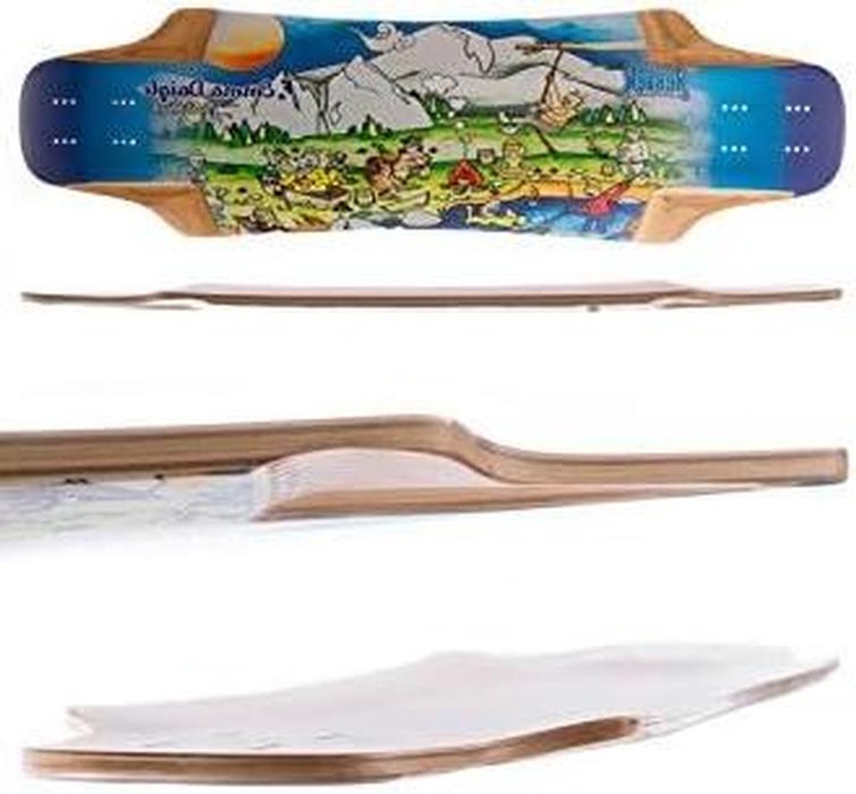 longboard skateboard skateboard deck outdoor cruisen emma daigle model 33 5x9 5 inch niet gespecificeerd