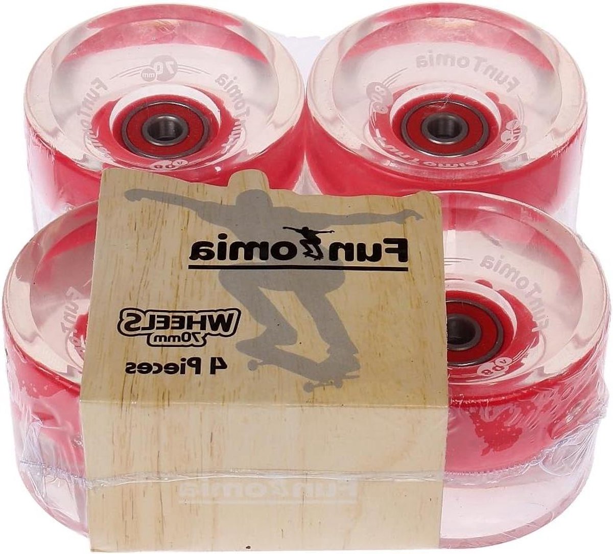 longboard skateboard wielen led wielen skaten freeride dansen sliden zelfopwekkende led 70x51mm 80a rood