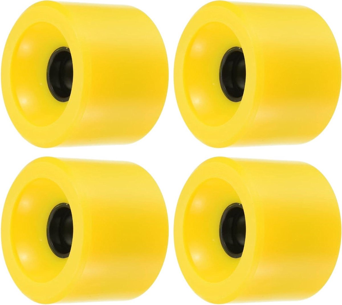 Longboard Wielen - Cruiser Wielen - Skateboarden Onderhoud - Goede Slijtvastheid - 70 x 22 mm - Geel Skateonderdeel kopen online