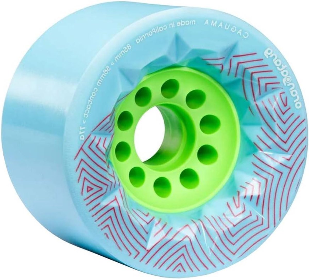 Longboard Wielen - Skateboard Onderdelen - Comfortabel Rijden - Grote Diameter - 85 mm - Blauw Skateonderdeel kopen online