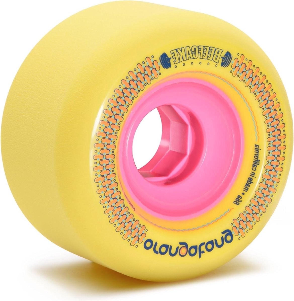 Longboard Wielen - Skateboard Onderdelen - Freeride Sliding - Grote Duurzame Urethaan - 73mm - Geel Skateonderdeel kopen online