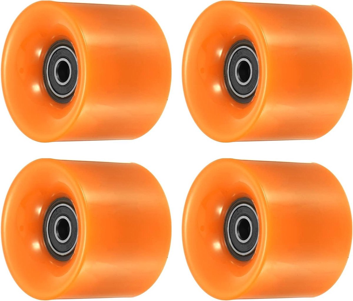 longboard wielen skateboard onderdelen straat cruisen met lagers abec 9 60mm oranje zwart