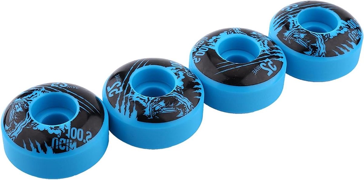 longboard wielen skateboard wielen buiten skaten hoge veerkracht 52 mm x 30 mm blauw