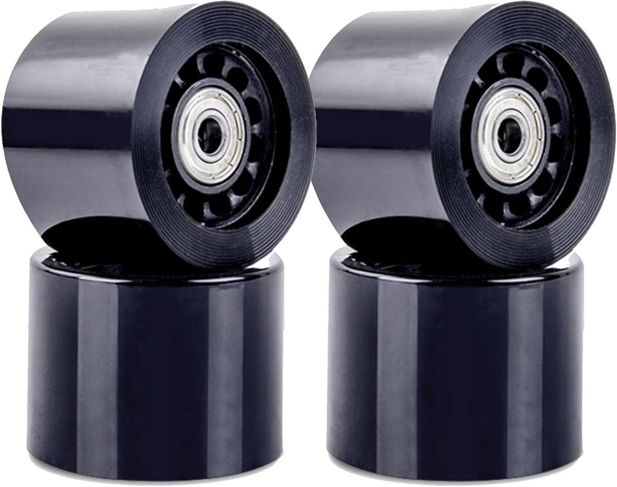 longboard wielen skateboard wielen soepel cruisen 82a zachte grip 60mm diameter zwart