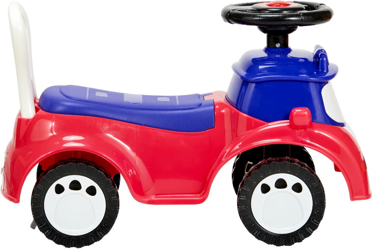 Loopauto, 620x275x395 mm, Speelgoedvoertuig voor Kinderen, met Muziek en Opbergruimte Onder de Zitting, Maximaal Draagvermogen 25 kg, Geschikt voor Peuters van 19 tot 36 Maanden, Rood Speelgoedvoertuig kopen online