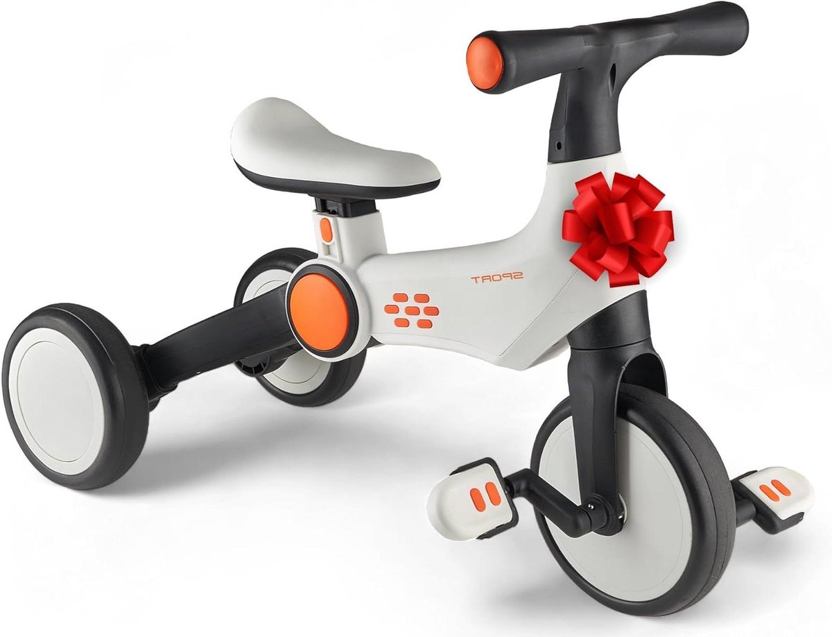 Loopfiets Driewieler - Kindervoertuig - Ontwikkeling Balans - 3-in-1 Verstelbaar - Vanaf 32cm - Blauw Driewieler kopen online