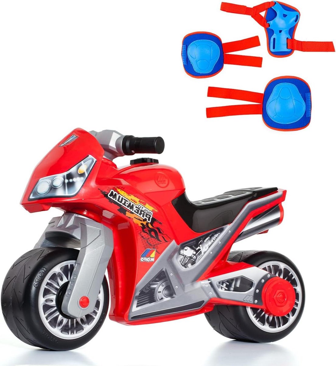 loopfiets motorcross kindermotor speelgoedmotor buiten spelen robuuste constructie 73 x 38 x 32 cm rood