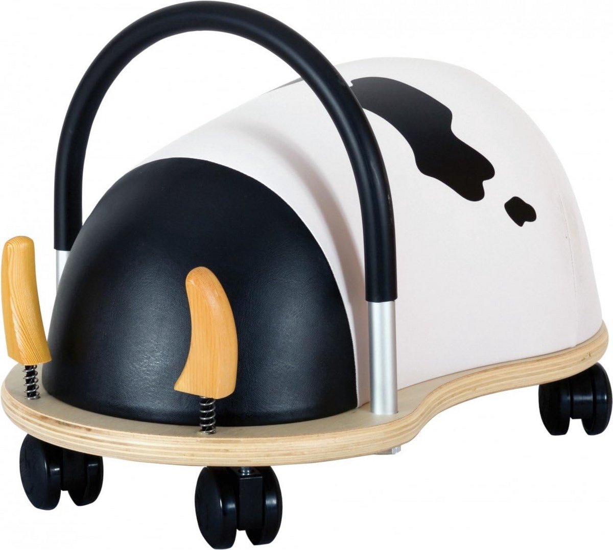 Loopwagen Koe - Rijspeelgoed Dieren - Kind Motoriek Verbeteren - Zachte Zwenkwielen - 46 x 28 x 26 cm - Bruin Speelgoedkruiwagen kopen online