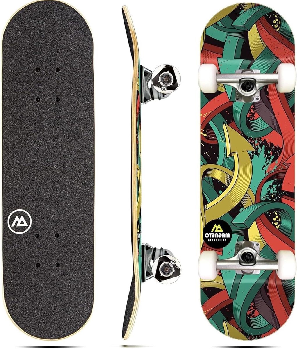 mini cruiser skateboard short board stad cruisen dubbele kicktails 27 5 inch graffiti