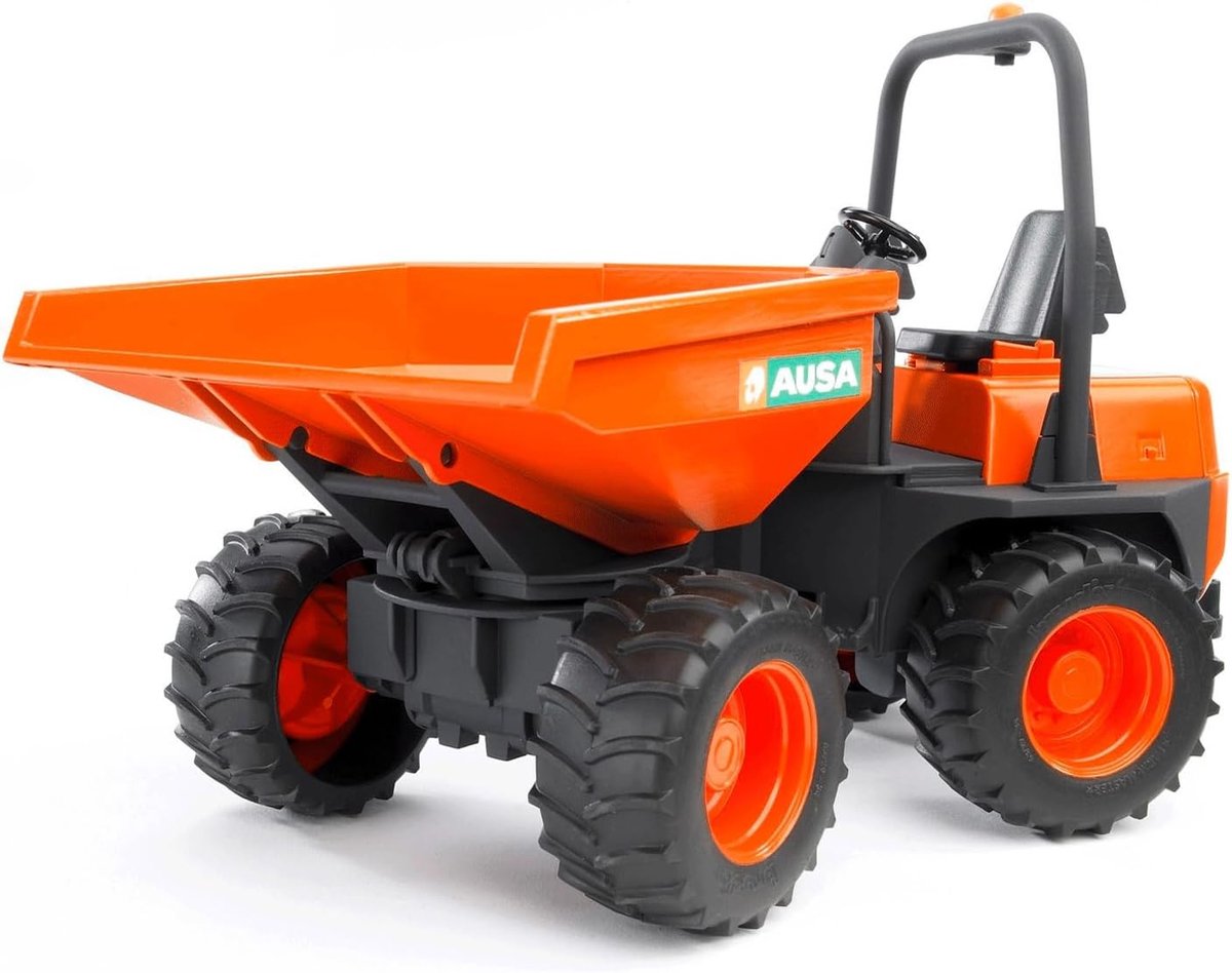 mini dumper bruder knikmops speelgoed zand verplaatsen gedetailleerd model 1 16 schaal oranje