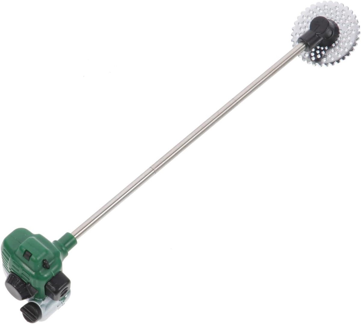 mini grasmaaier model poppenhuis accessoire miniatuur decoratie realistische textuur 13 cm lengte groen