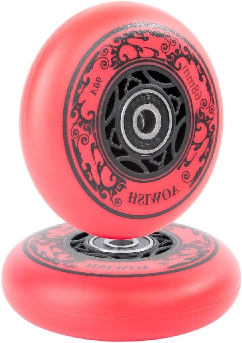 mini rip stick wielen caster board wielen skateboarden abec 9 lagers 68 mm rood
