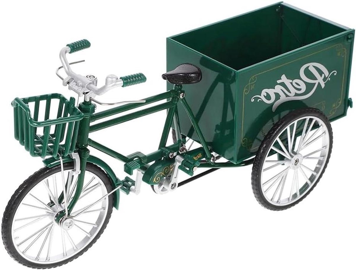 mini tricycle model fiets decoratie huis decoratie metalen constructie 21 3 cm groen