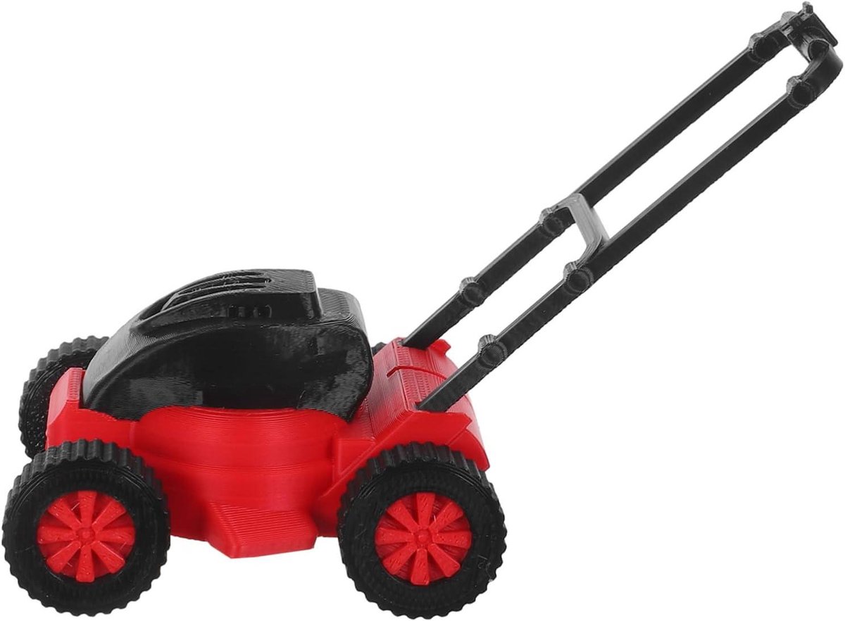 miniatuur grasmaaier speelgoed poppenhuis tuinmaaier poppenhuis decoratie glad gepolijst oppervlak 9 50x6 00x5 50cm multi