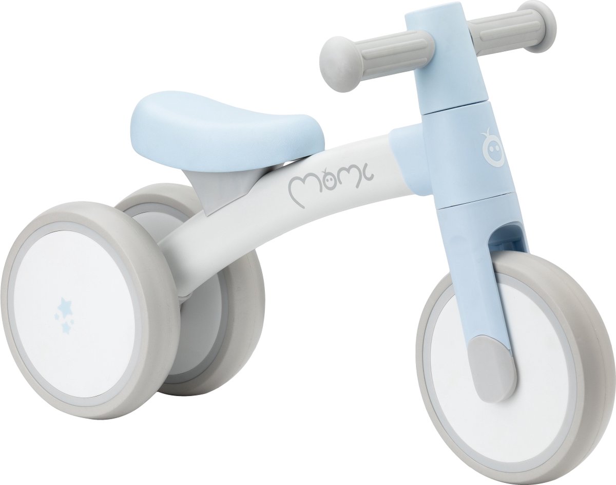 MoMi Tedi Loopfiets - Mini Bike - Balance Bike - geschikt vanaf 1 jaar - Lichtblauw Loopfiets kopen online