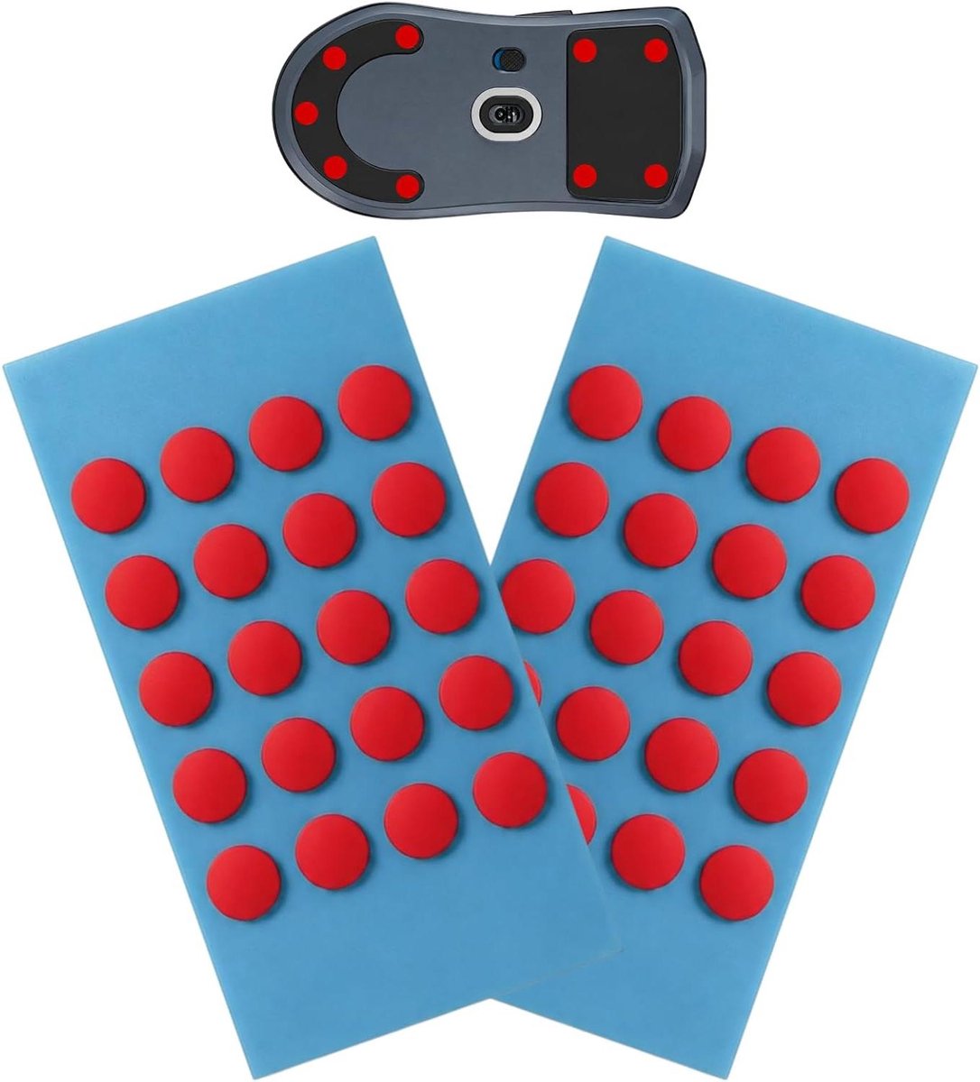 muis skates set glijpads gecontroleerde bewegingen ptfe materiaal 40 stuks zwart