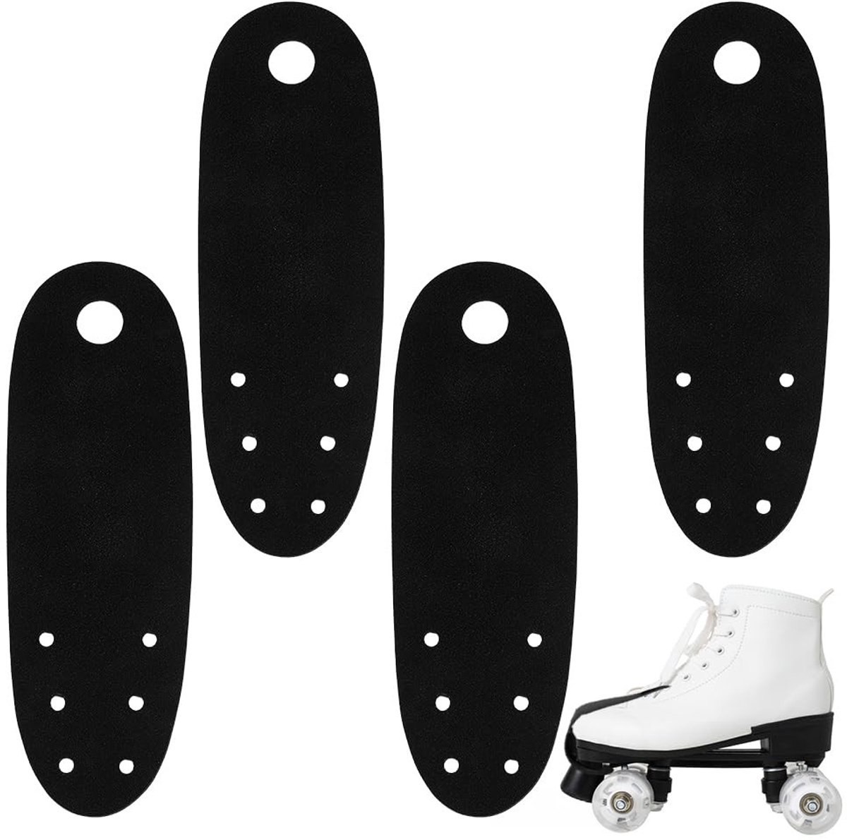 NTH products- Teenbescherming robuust - Skatebescherming - Universeel inzetbaar - 4 stuks - Imitatie suède - Afmetingen 55x180 mm Rolschaatsen kopen online