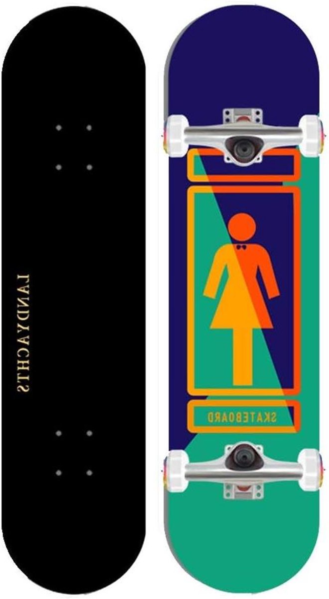 oefen skateboard balans board evenwicht trainen 7 laags maple dek 79 cm multikleur