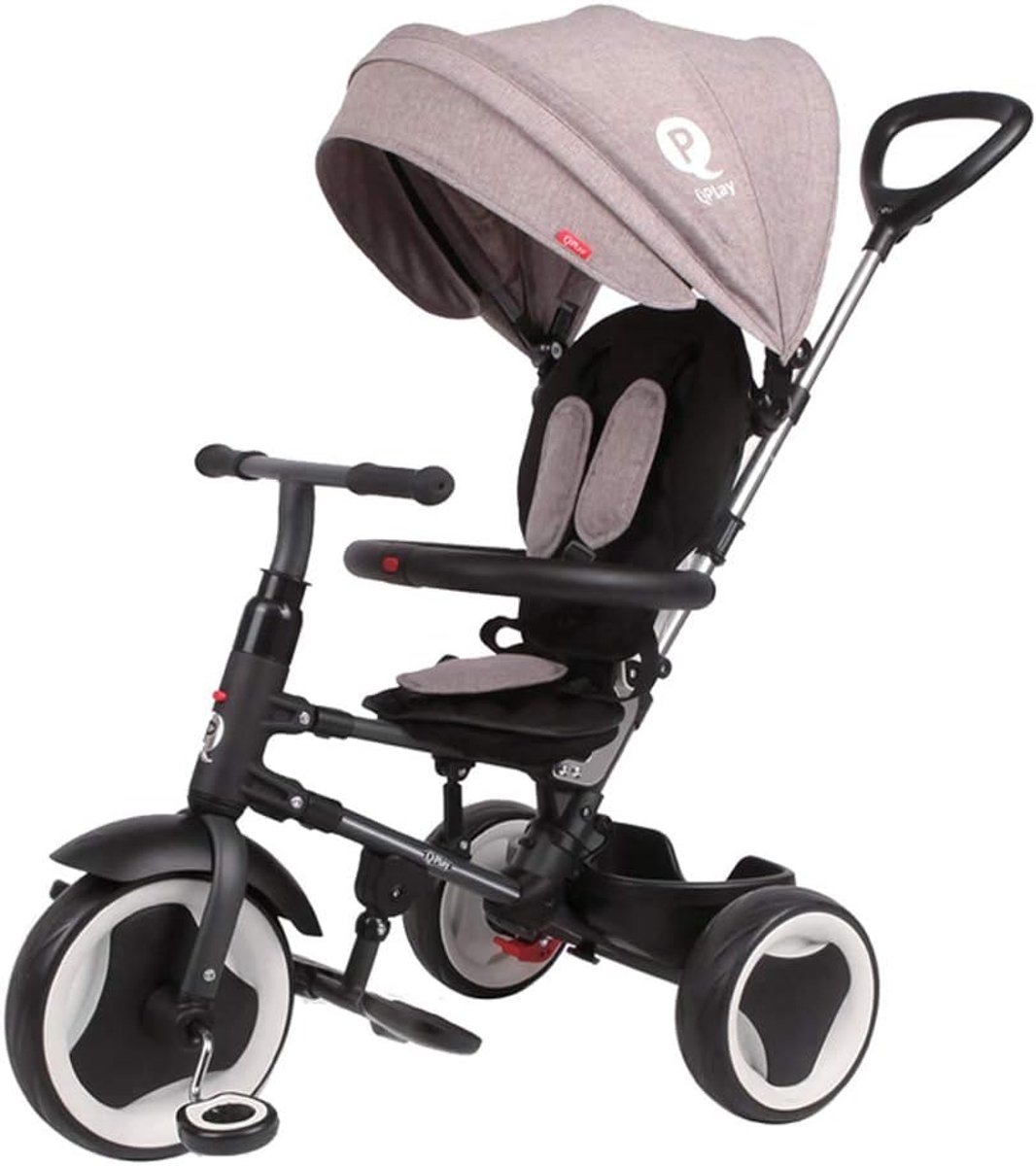 Opvouwbare Driewieler - Kindertrike - Buiten Spelen - 3-in-1 Model - 100 x 89 cm - Grijs Driewieler kopen online