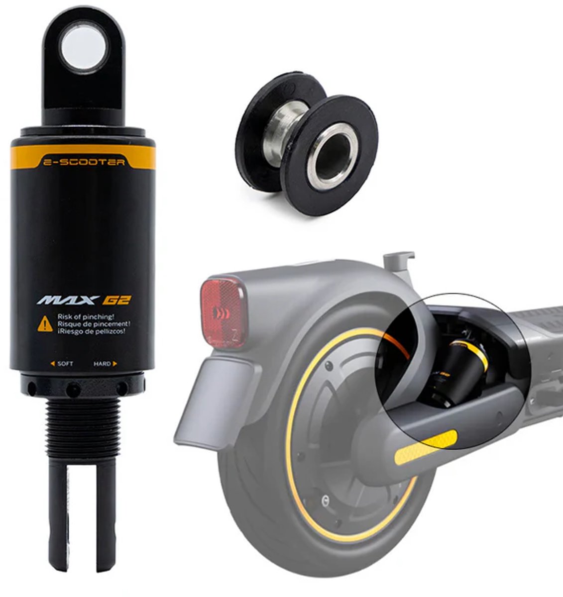 originele achtervering schokdemper voor segway ninebot max g2