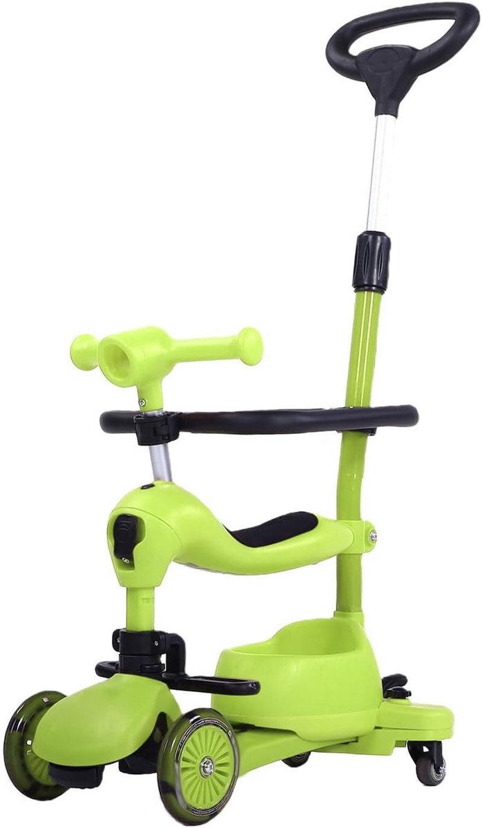 Peuter Driewieler - Kinderfiets Loopfiets - Buiten Spelen - 3-in-1 Modulair - 58 cm Lengte - Groen Driewieler kopen online