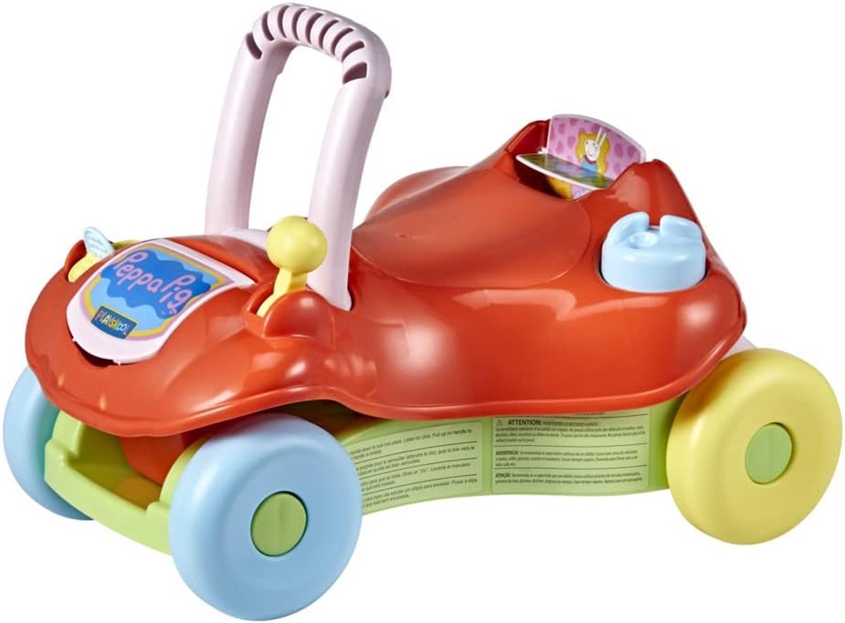 Playskool Peppa Pig Step Start Walk 'n Ride - 2-in-1 Loopwagen en Loopauto - Babyspeelgoed vanaf 9 Maanden Loopauto kopen online