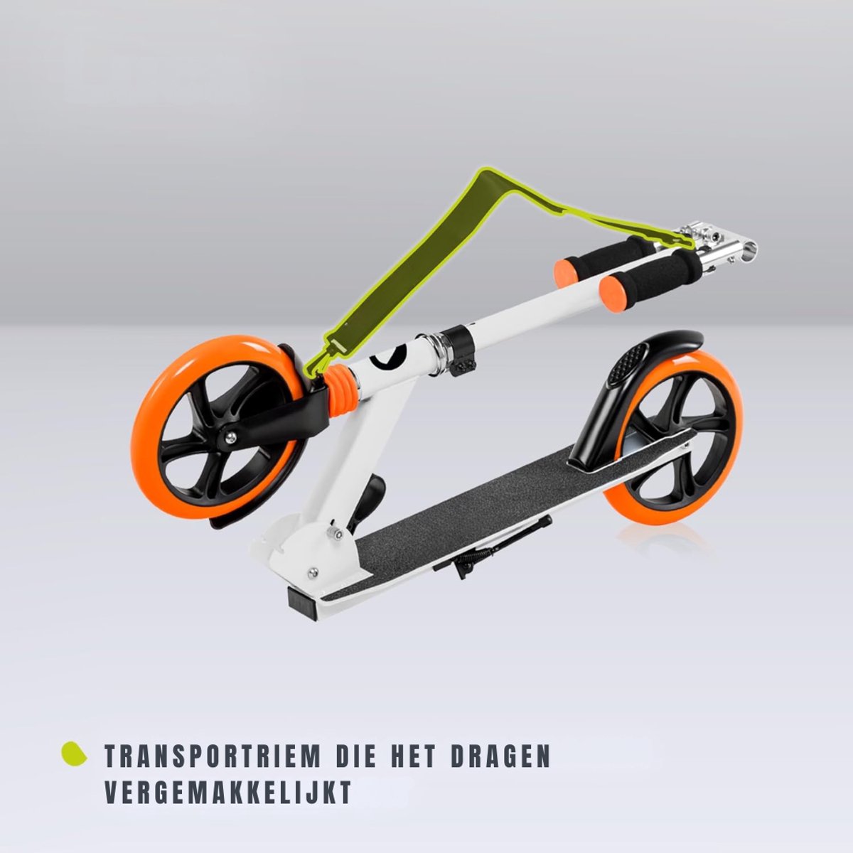 QIN® Stuntstep - Stuntstep Jongen - Stuntstep 10 Jaar en Ouder - Stuntsteps - Wit/Oranje - 87cm x 34cm x 92cm Step kopen online