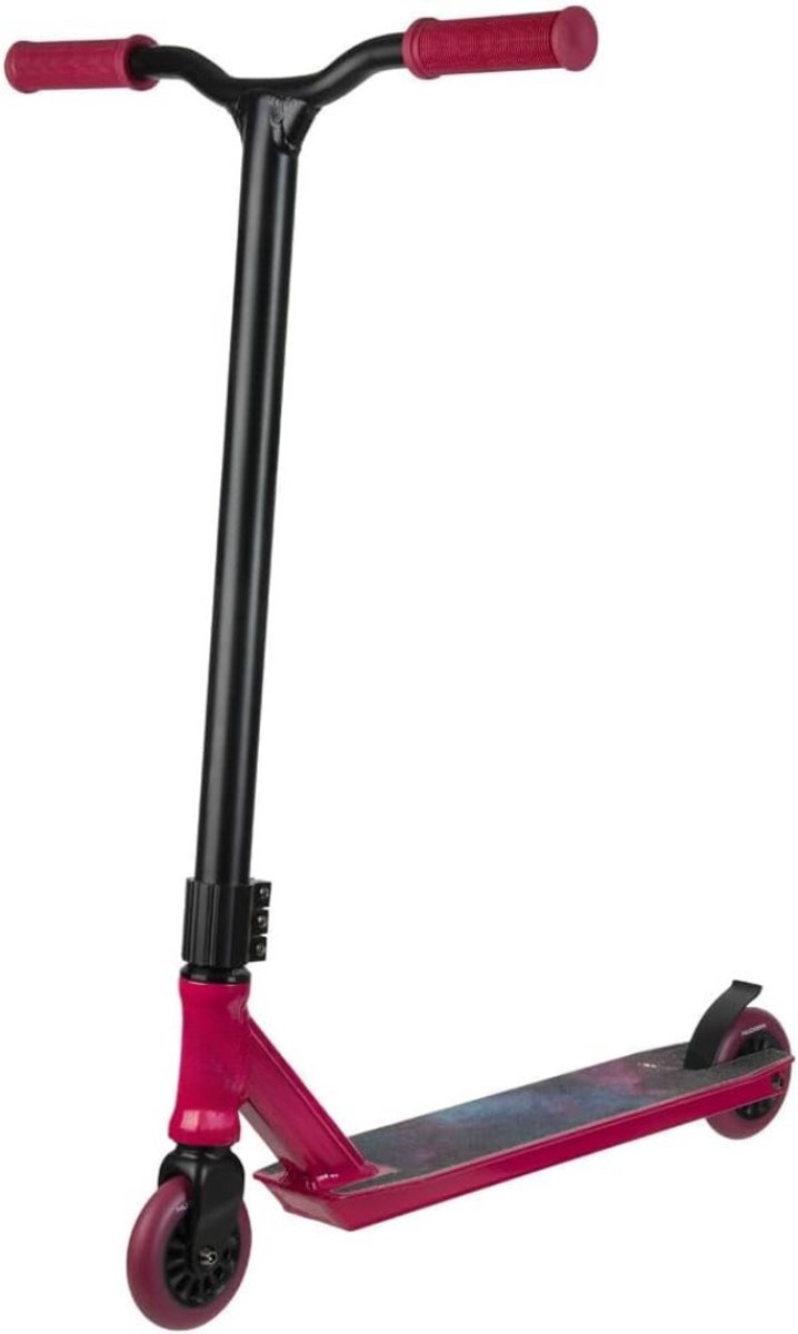 QIN® Stuntstep Volwassenen - Stuntstep jongen - Stuntstep Meisjes - Zwart/Rood - 66cm x 50cm x 83cm Step kopen online