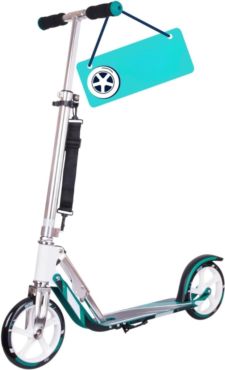 QORA® Elektrische step voor kinderen - Elektrische Step - Turkoois- 88cm x 35cm x 104cm Step kopen online