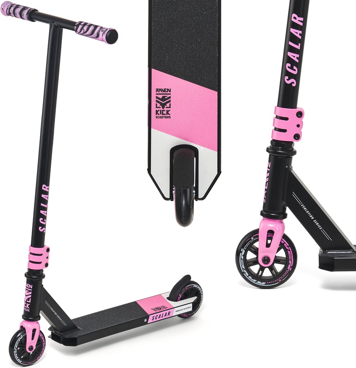 raven scalar roze 100mm stuntstep