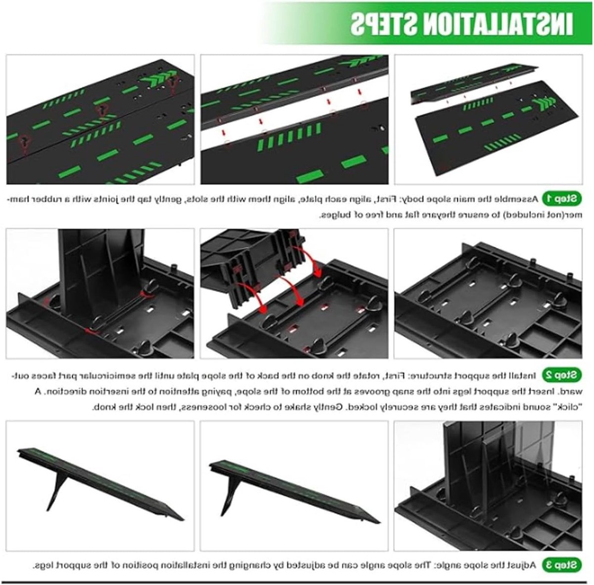 RC Auto Jump Ramp, Takeoff Board Stunt Speelset voor 1/12 tot 1/24 Schaal, Duurzaam ABS Materiaal, Geschikt voor Radiografische Bestuurde Auto's en Stunts Skateramp kopen online