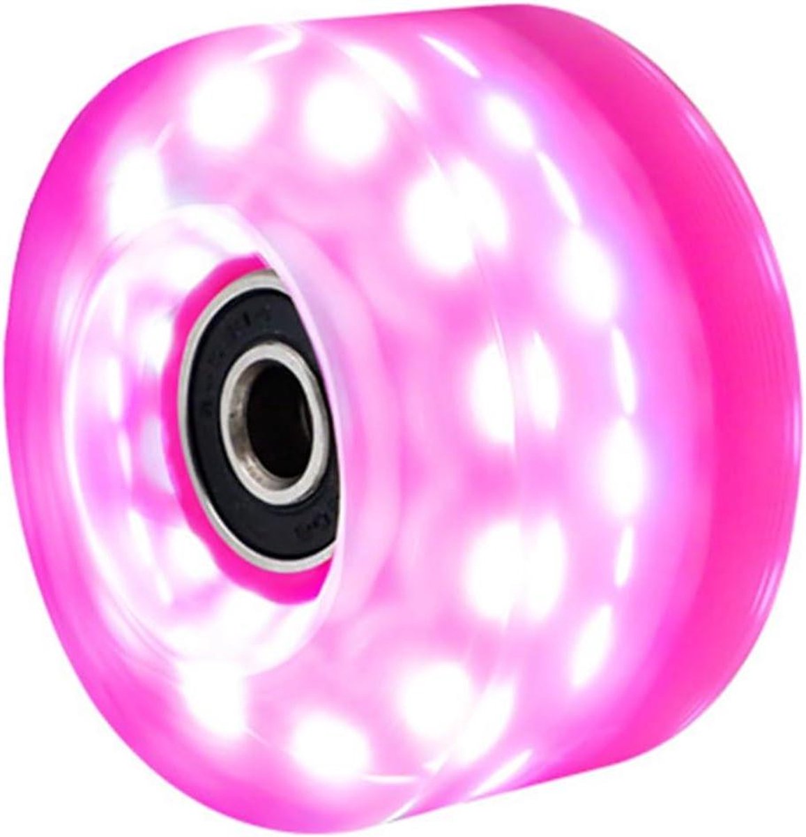 rolschaats wielen quad wielen buiten skaten lichtgevend 58x32mm roze