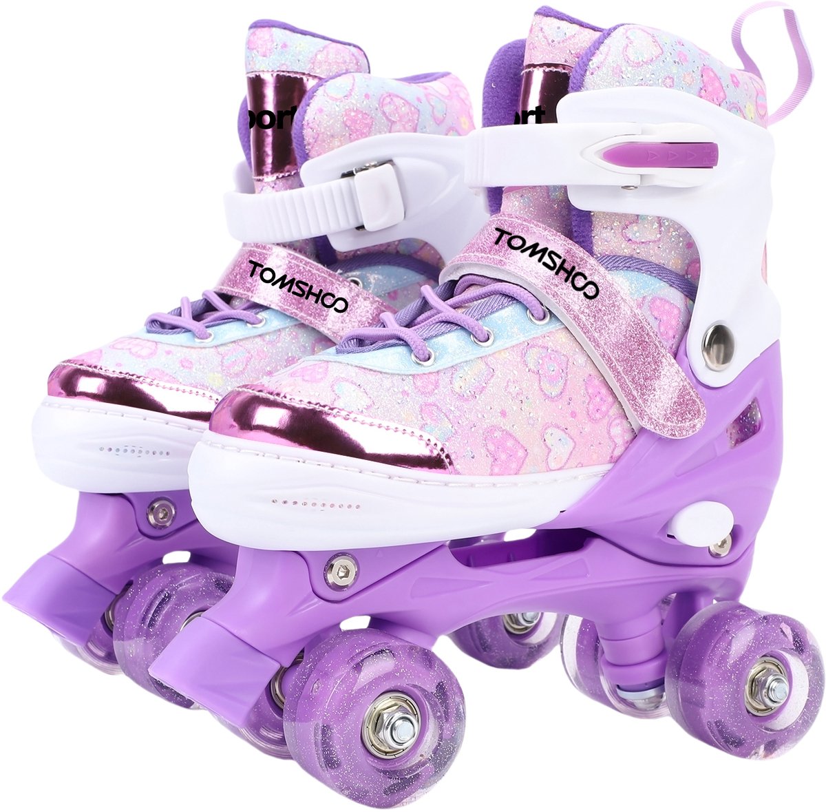 rolschaatsen kinderen maat 32 36 4 maten verstelbaar led wielen met abec lagers voor binnen en buiten