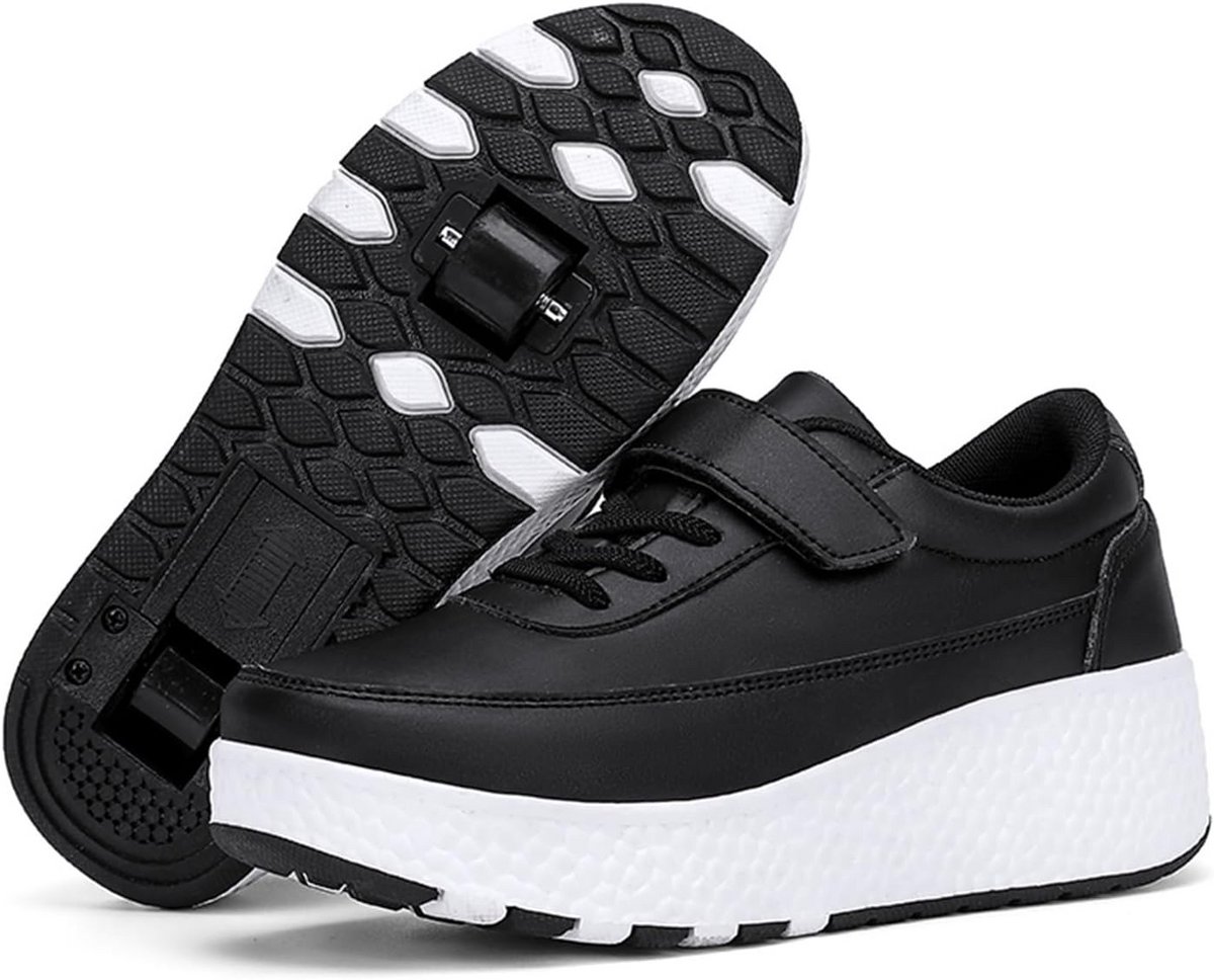 rolschaatsen kinderen sneakers met wielen buiten spelen afneembare wielen verstelbaar meerdere kleuren