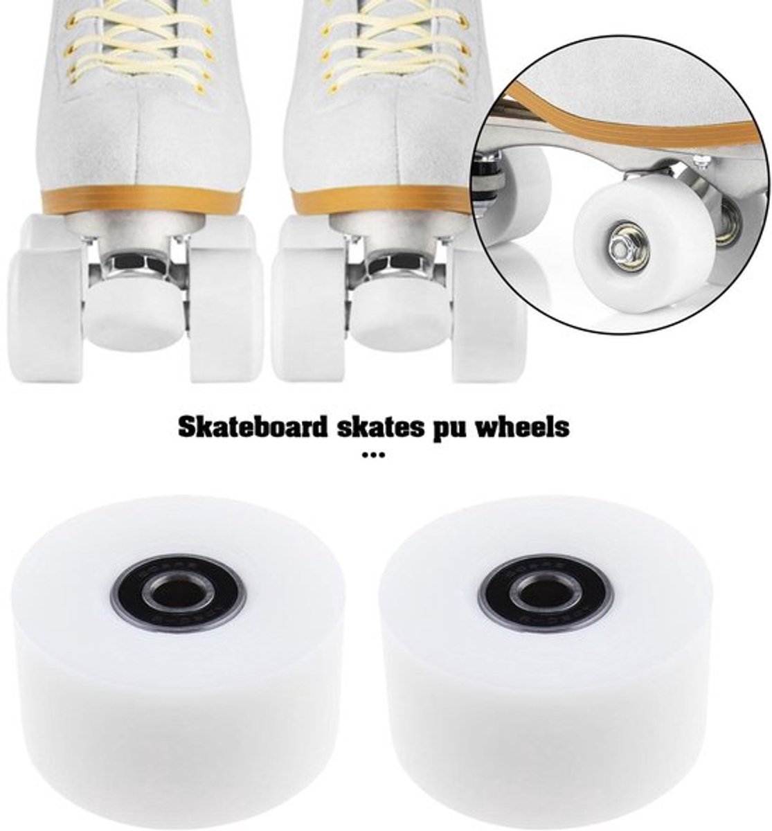 Rolschaatsen Vervangwielen 54 mm - PU Materiaal - 80A Hardheid - ABEC-9 Lagers - 4 Stuks - Hoge Grip en Stabiliteit - Rolschaatswielen Rolschaatsen kopen online