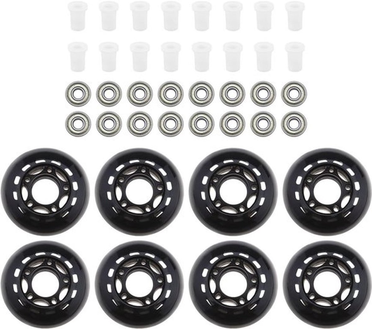 rolschaatswielen 64mm 82a 8 pack inline skate wielen pu materiaal binnendiameter 6 8mm voor indoor outdoor skaten skatewielen