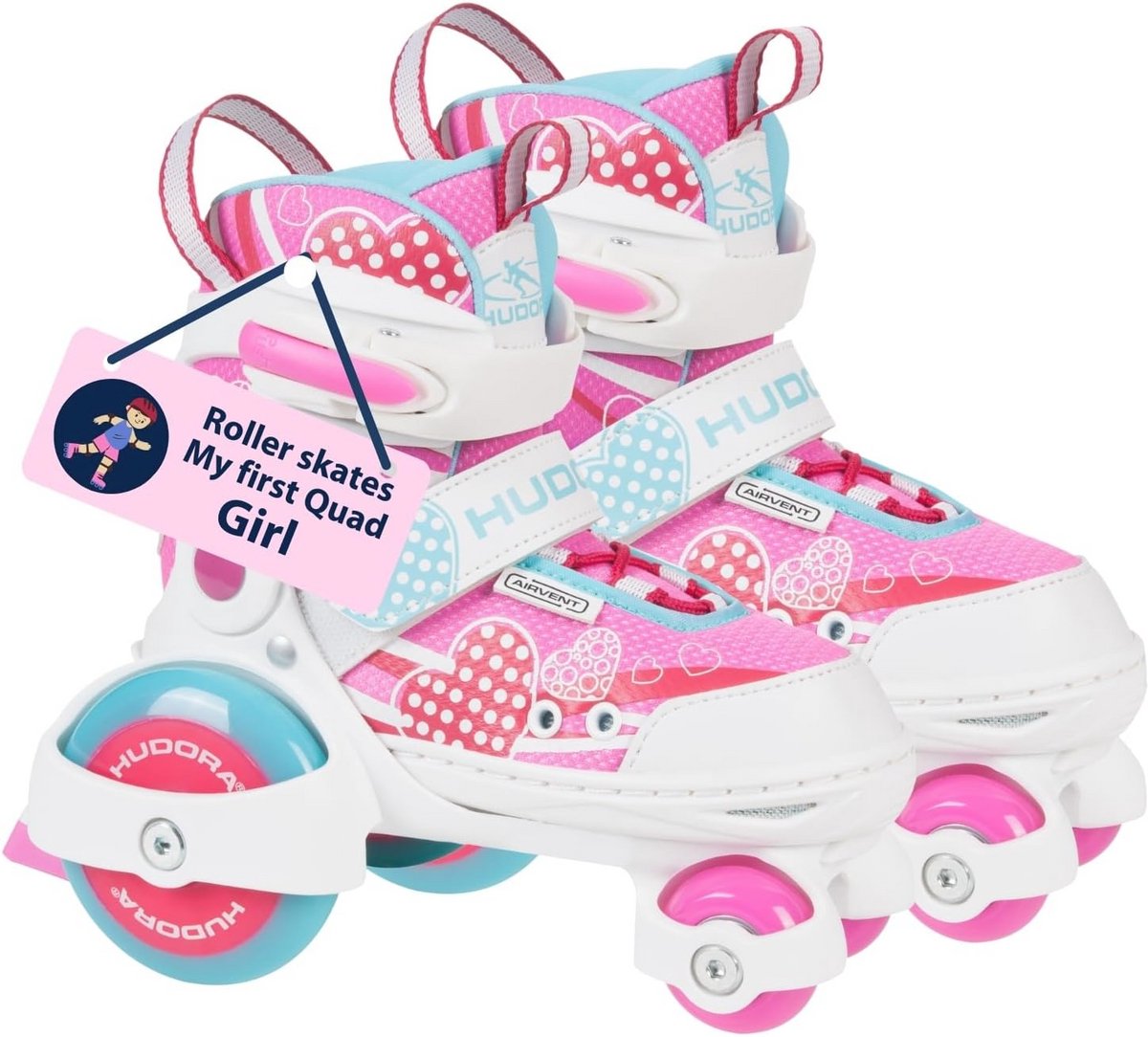 roze rolschaatsen voor meisjes my first quad 2 0 26 29cm