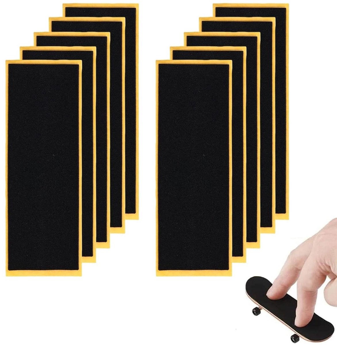 Set van 10 Zelfklevende Grip Tapes voor Mini Skateboards, 38mm x 110mm, Ideaal voor Training, Competitie en Verbetering van Grip Skateonderdeel kopen online