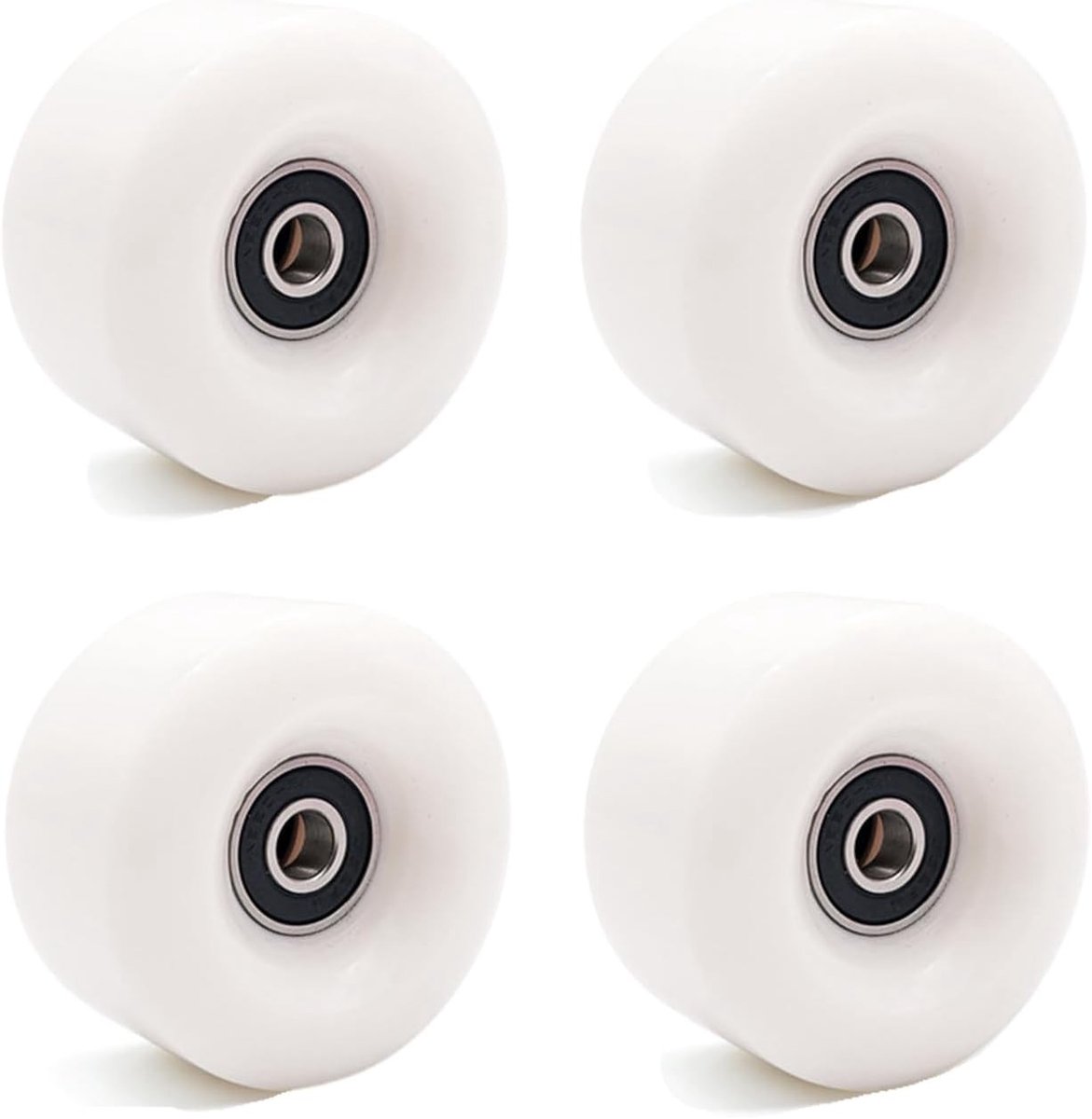 set van 4 dubbele rij roller skate wielen met lagers pu slijtvast 58x32mm vervangingswielen voor quad skates en skateboards