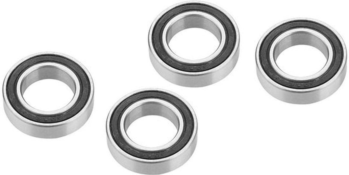 set van 4 rubber kogellagers 15x26x7 voor werktuigmachines