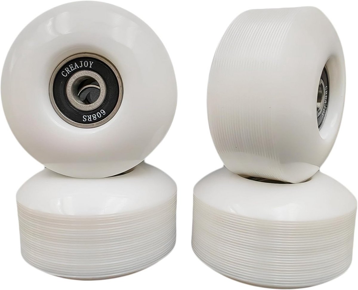 set van 4 skateboardwielen 52mm 95a met pro lagers