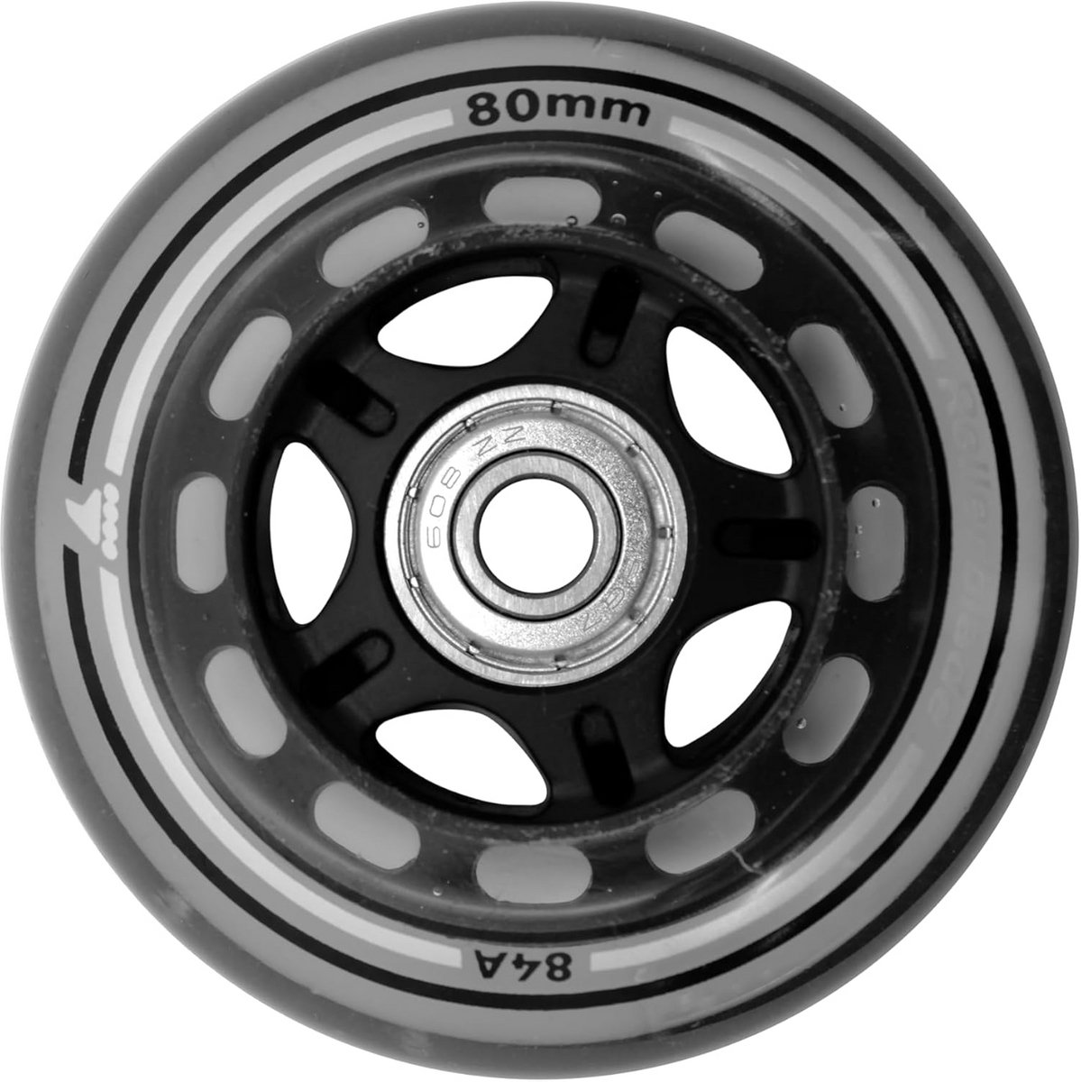 skate wielen set vervangende wielen inline skaten inclusief lagers 80mm transparant