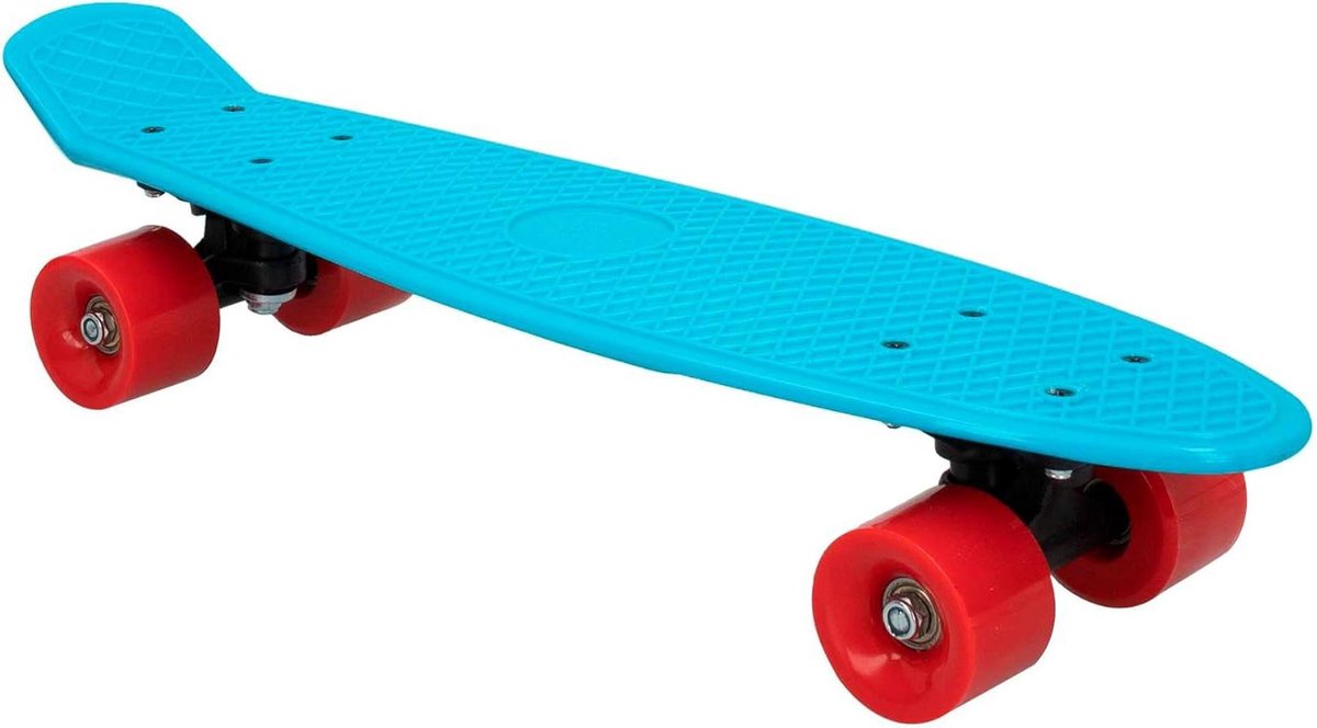 Skateboard - Board Skater - Buiten Spelen - Stevige Constructie - 55 cm Breed - Blauw Skateonderdeel kopen online