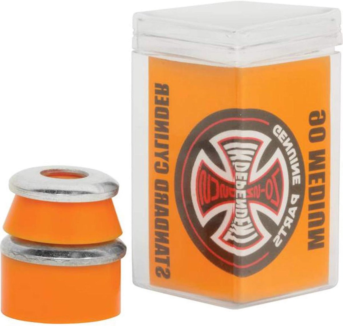Skateboard Bussen - Cilinder Gummen - Skateboard Onderhoud - Medium 90A Hardheid - 4 Stuks - Oranje Skateonderdeel kopen online