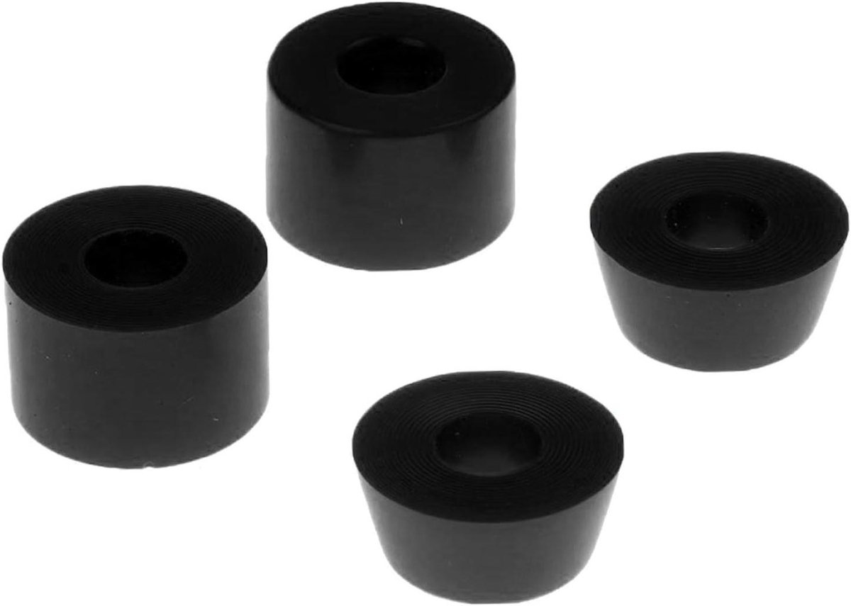 skateboard bussen set longboard onderdelen soepel rijden universele pasvorm 4 stuks zwart 100a