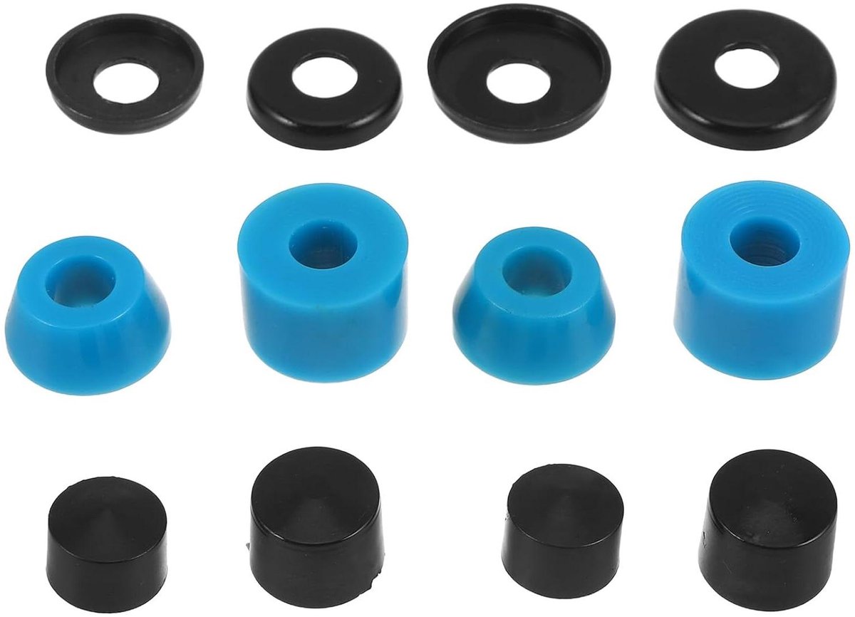 skateboard bussen set truck washers verbeterde rijervaring geavanceerde trillingsdemping 31 x 28 x 28 mm blauw